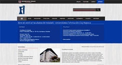 Desktop Screenshot of instalatii.utcluj.ro