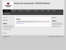 Tablet Screenshot of cc.utcluj.ro