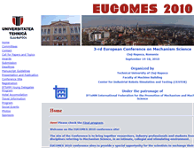 Tablet Screenshot of eucomes2010.utcluj.ro