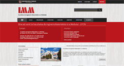 Desktop Screenshot of imm.utcluj.ro
