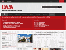 Tablet Screenshot of imm.utcluj.ro